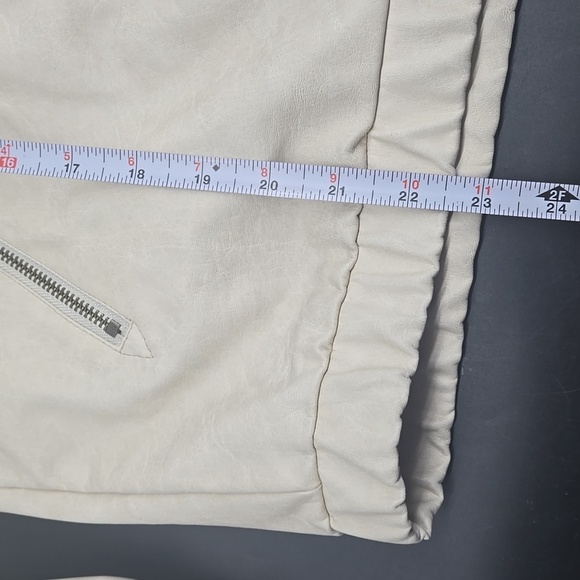 Pilcro Faux Leather Bomber Jacket XXS Flaw - Picture 9 of 14